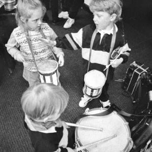 kids playing drums
