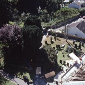 View of Churchyard from above