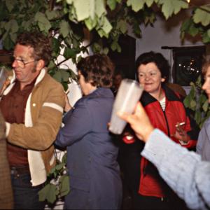 People stood outside the pub