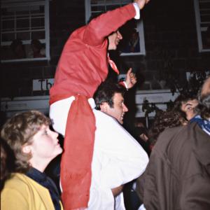 Person on shoulders