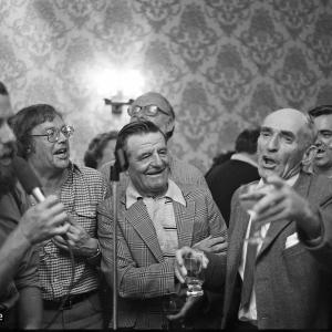People singing in The Ship pub
