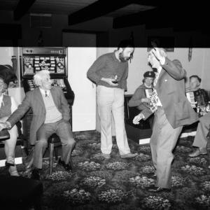 people dancing in pub