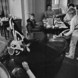 old oss being teased indoors