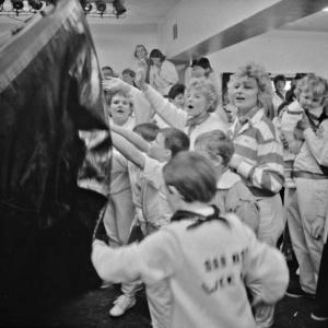 old oss being teased indoors