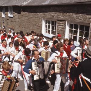 Old Oss band playing in procession