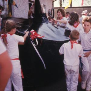 Old Oss being led