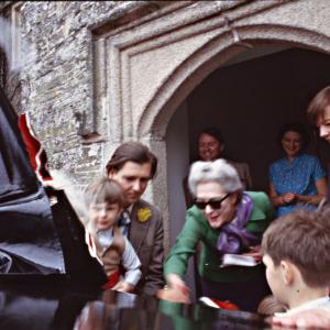 Prideaux-Brunes shaking hands with Old Oss
