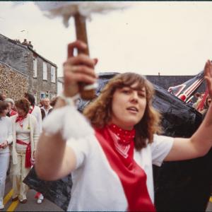Woman with club, Old Oss behind