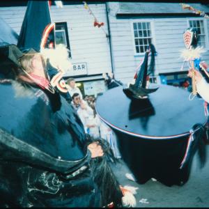 Old Oss and Blue Ribbon Oss dancing altogether with teasers