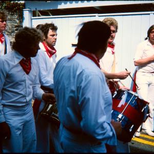 Old Oss band in procession