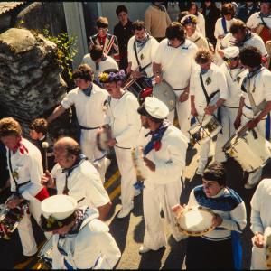 Blue Ribbon band led by Master of Ceremonies