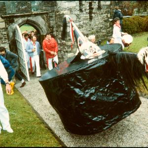 Old Oss coming through Prideaux Place gate
