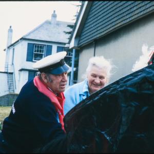 Man and woman with Old Oss