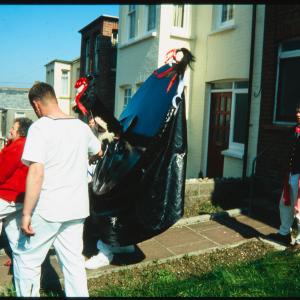 Old Oss in front garden of house