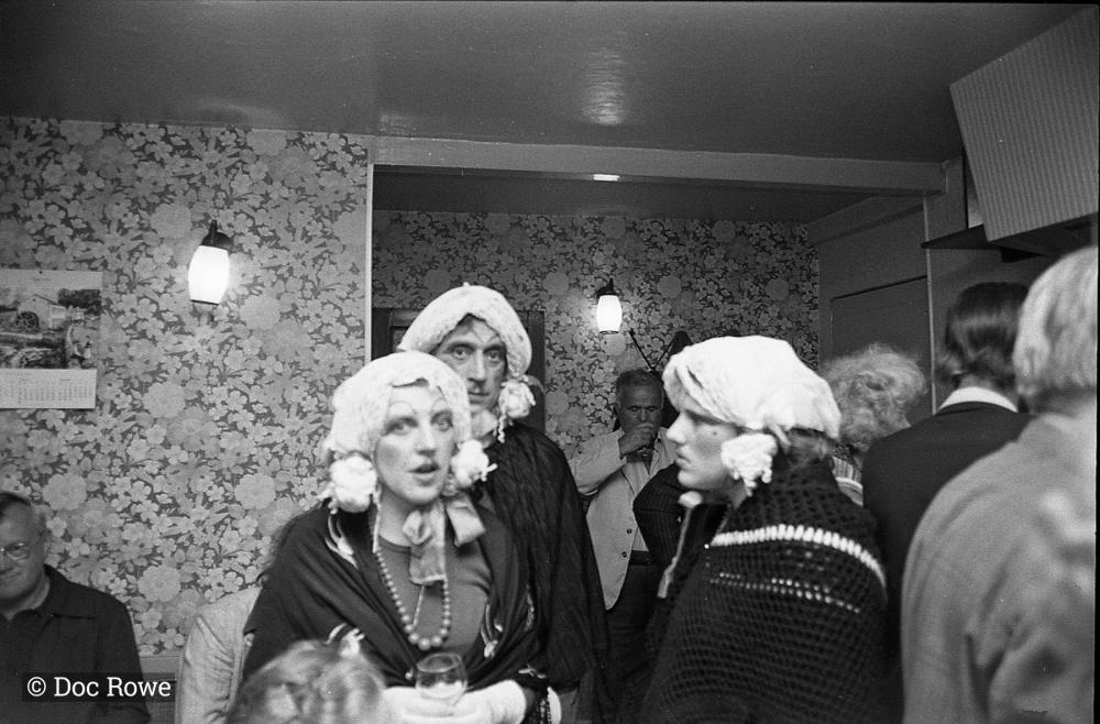 Merrymakers dressed up in pub 2