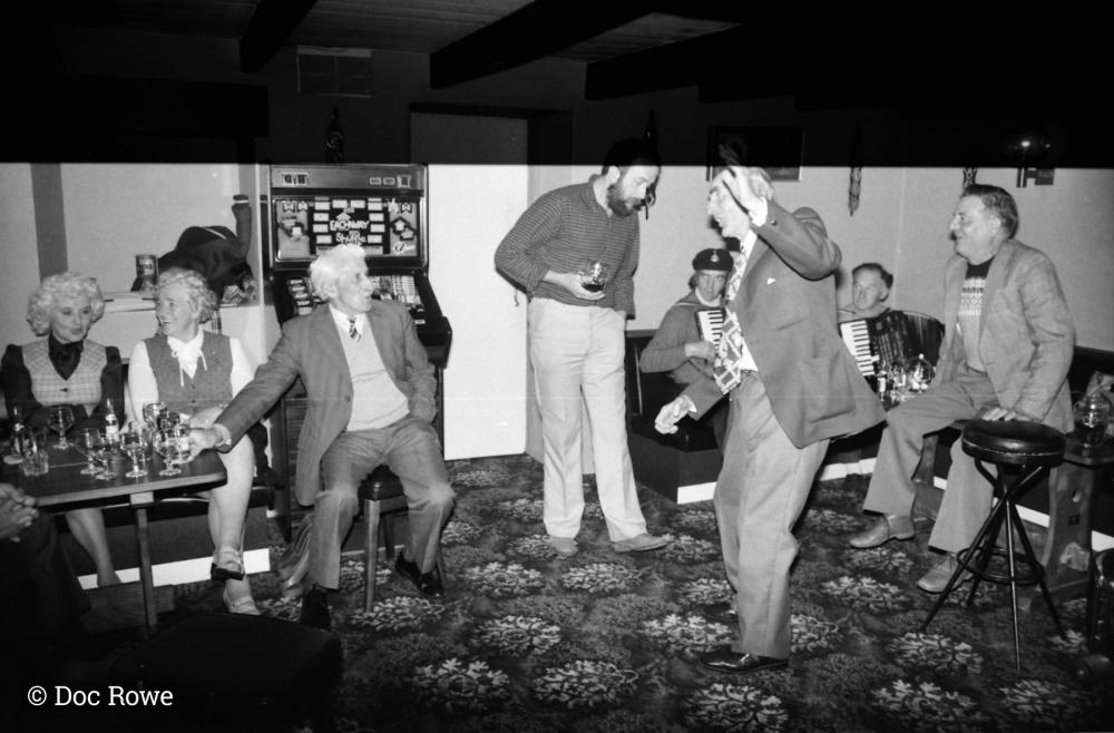 people dancing in pub