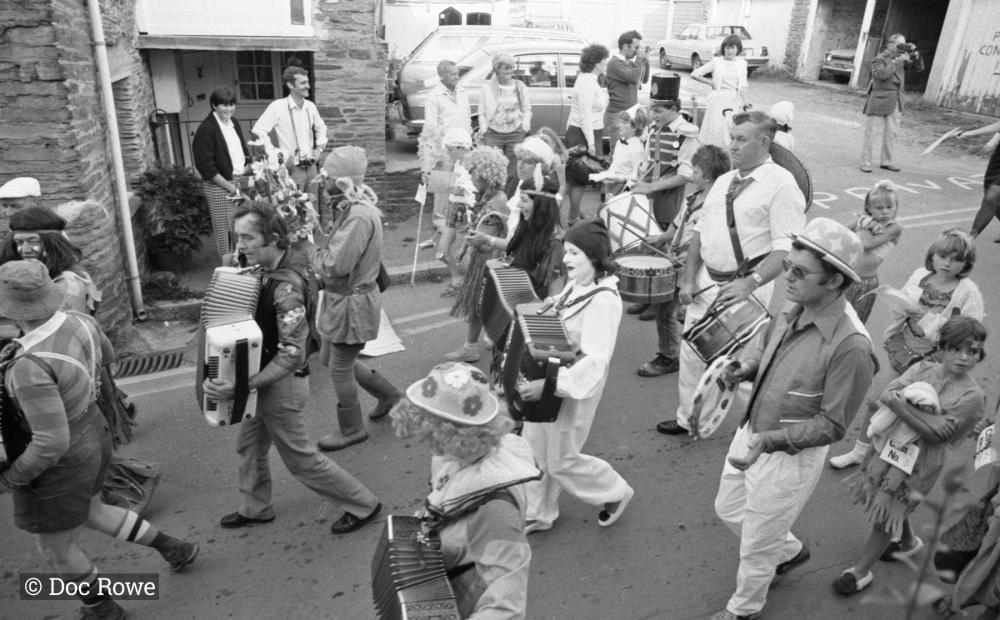 people in parade