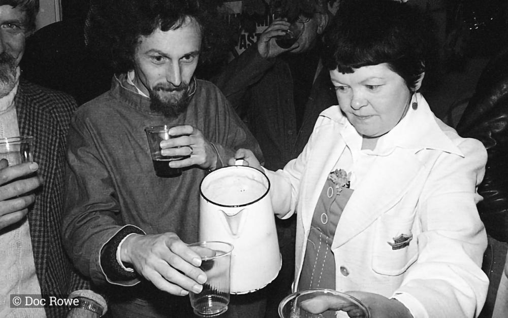 woman with jug of beer
