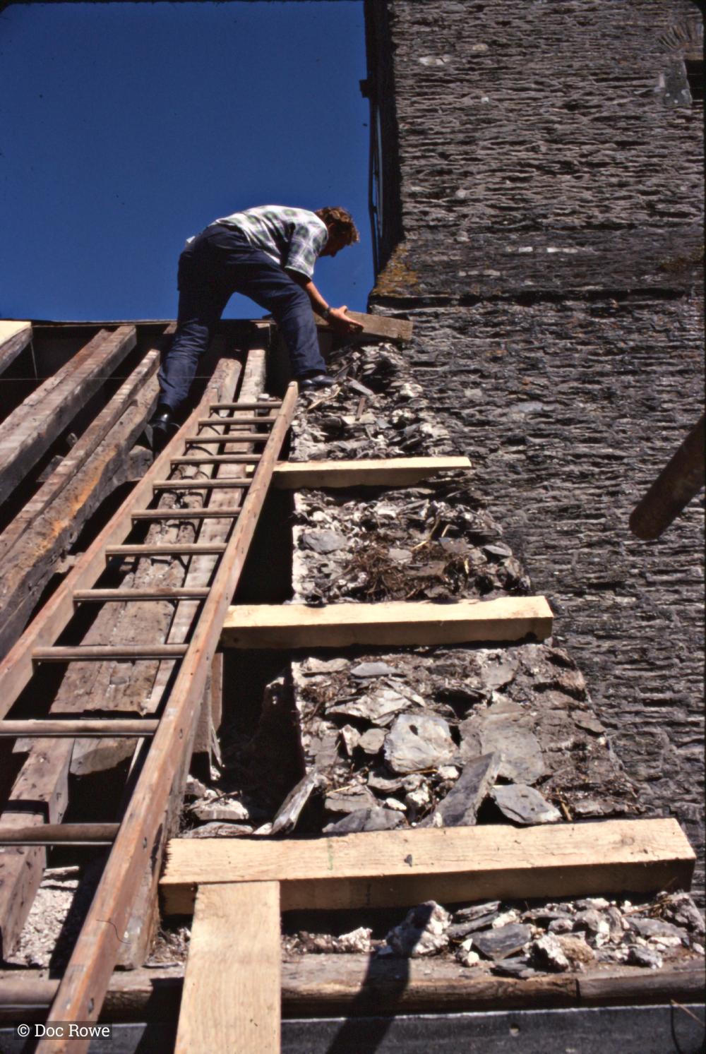 Construction on church