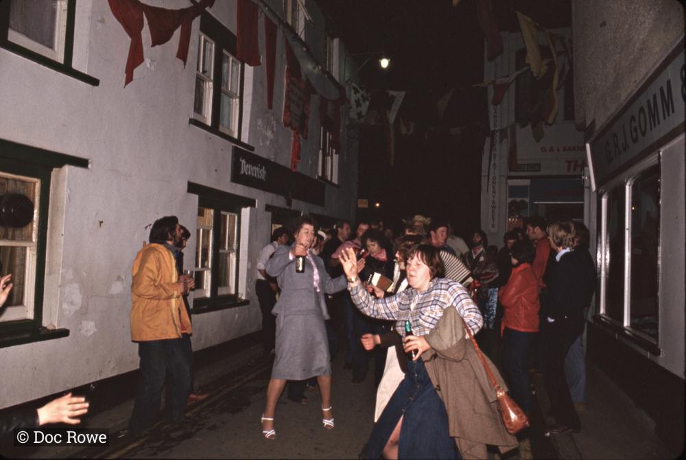 Merrymaking in the street