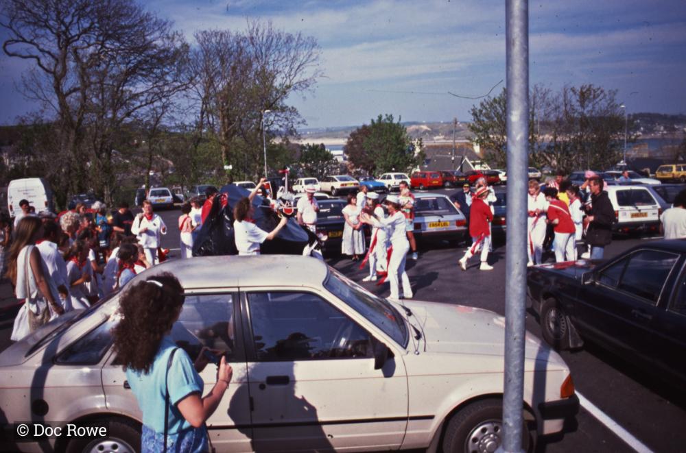 Old Oss being teased in car park