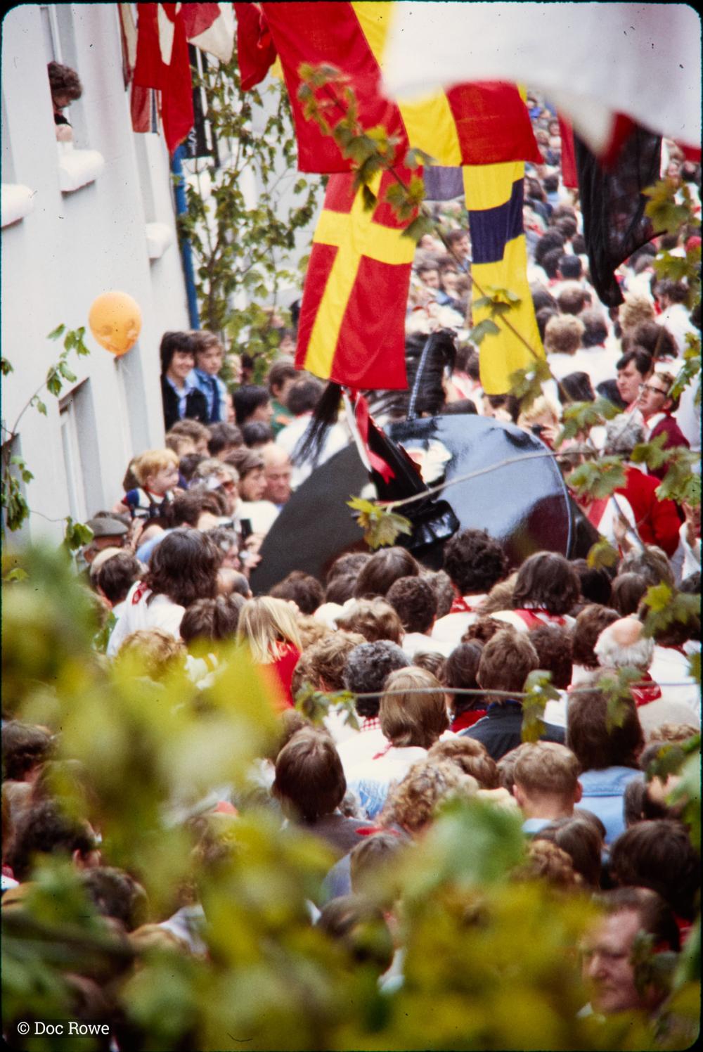 Crowded Lanadwell Street