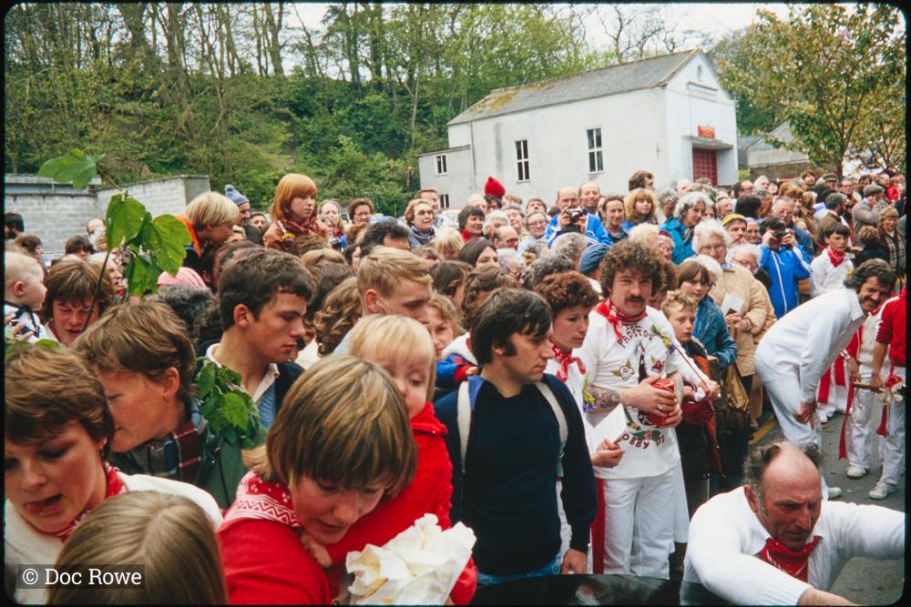 Crowd of locals and spectators