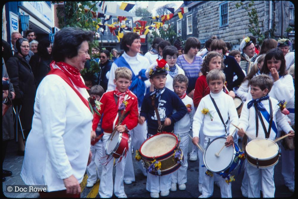 Boys playing drums