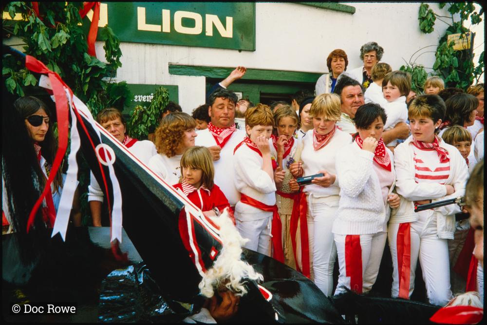 Old Oss party outside Golden Lion pub