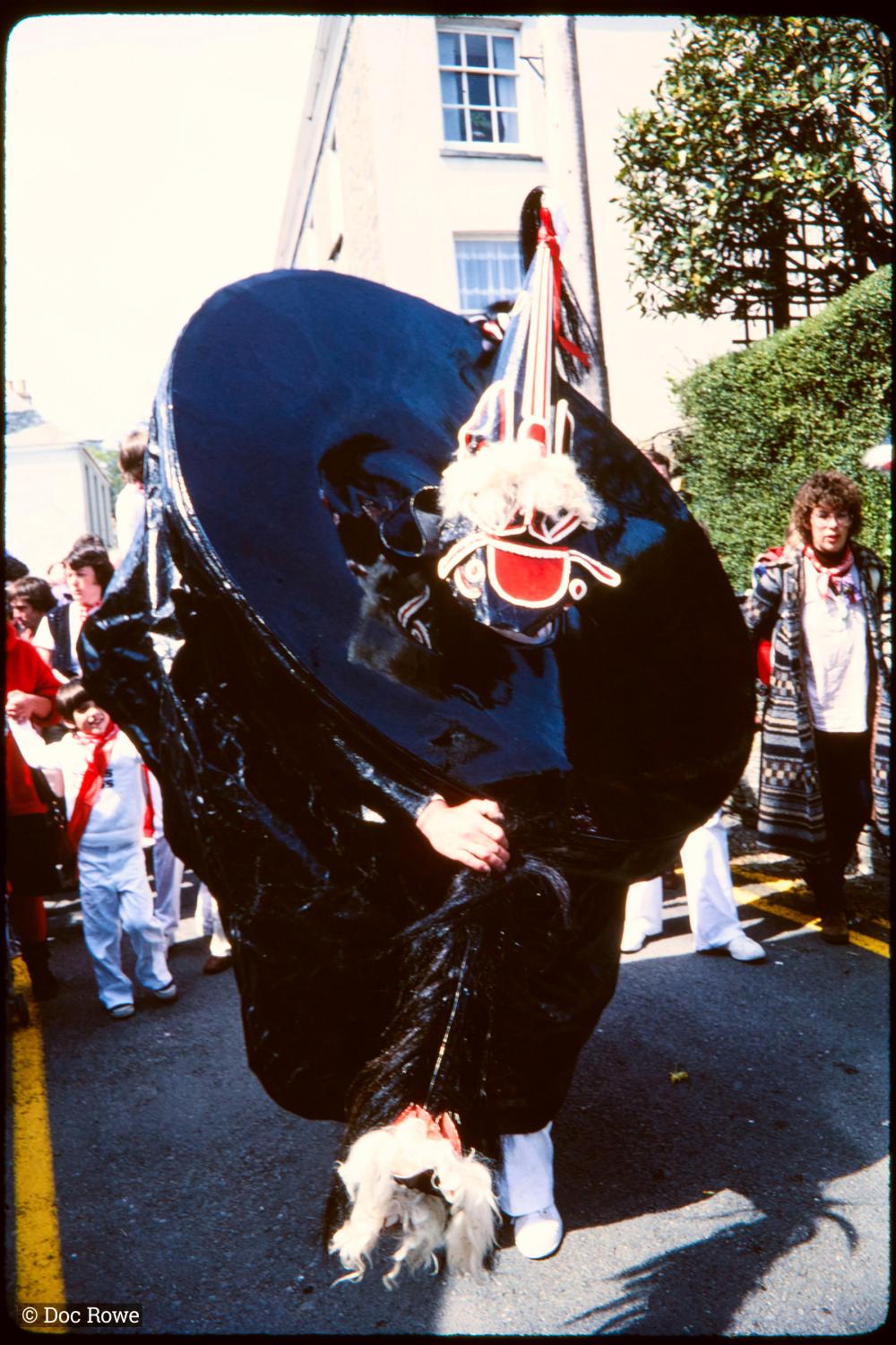 Old Oss being teased in procession