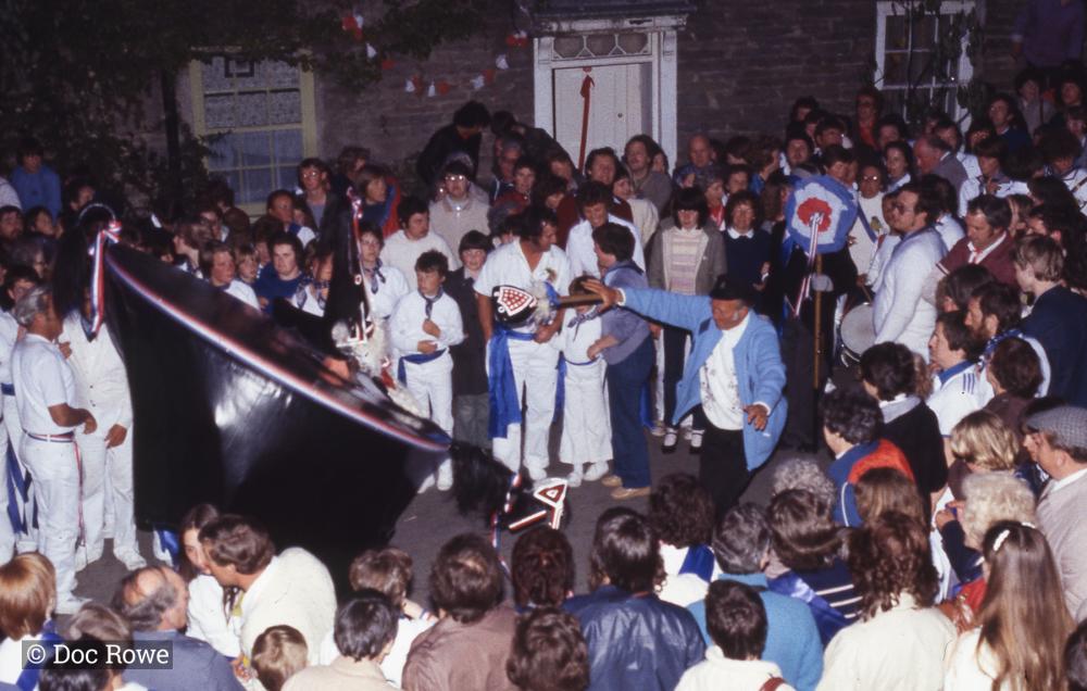 Crowd of Blue Ribbon party looking surprised