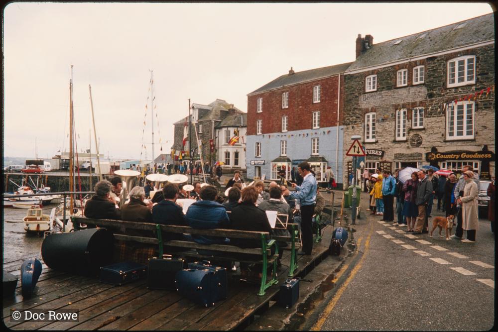 Brass band playing on South Quay