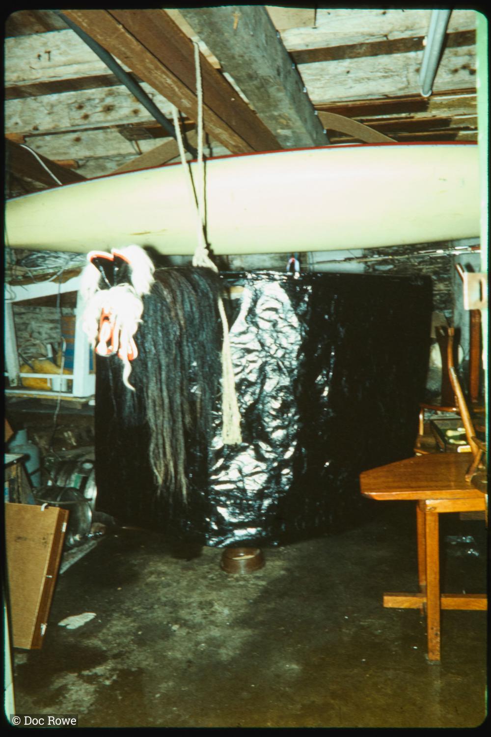 Old Oss hung up in storage room