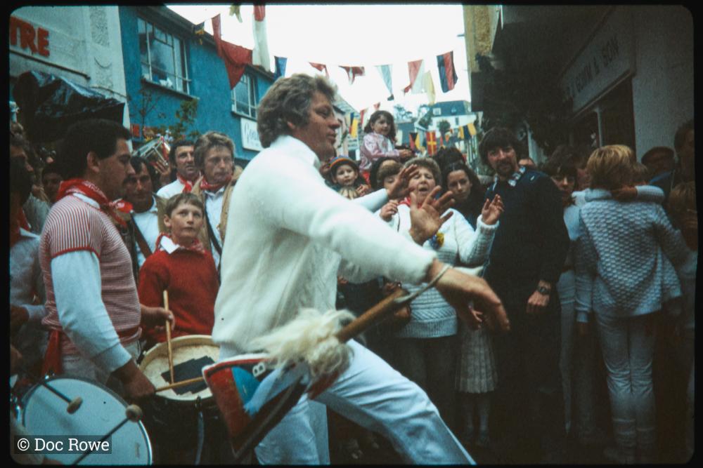 Man dancing with club