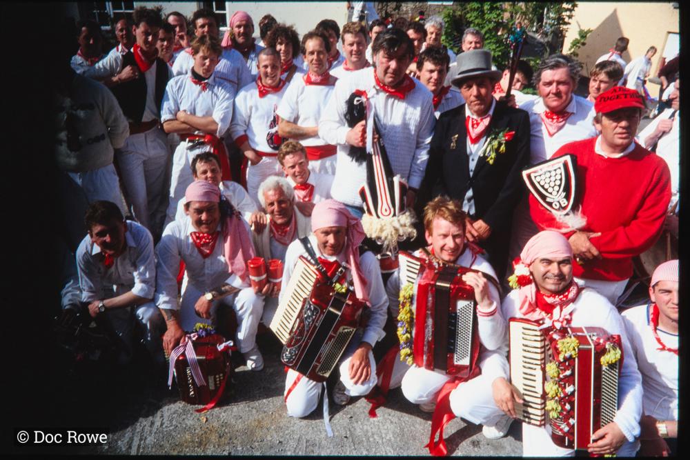 Men from Old Oss posing for group photo