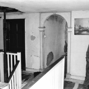 man in stairwell