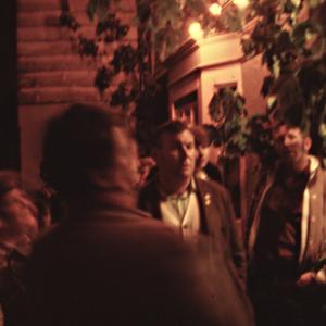 People stood outside the pub