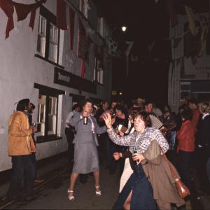 Merrymaking in the street