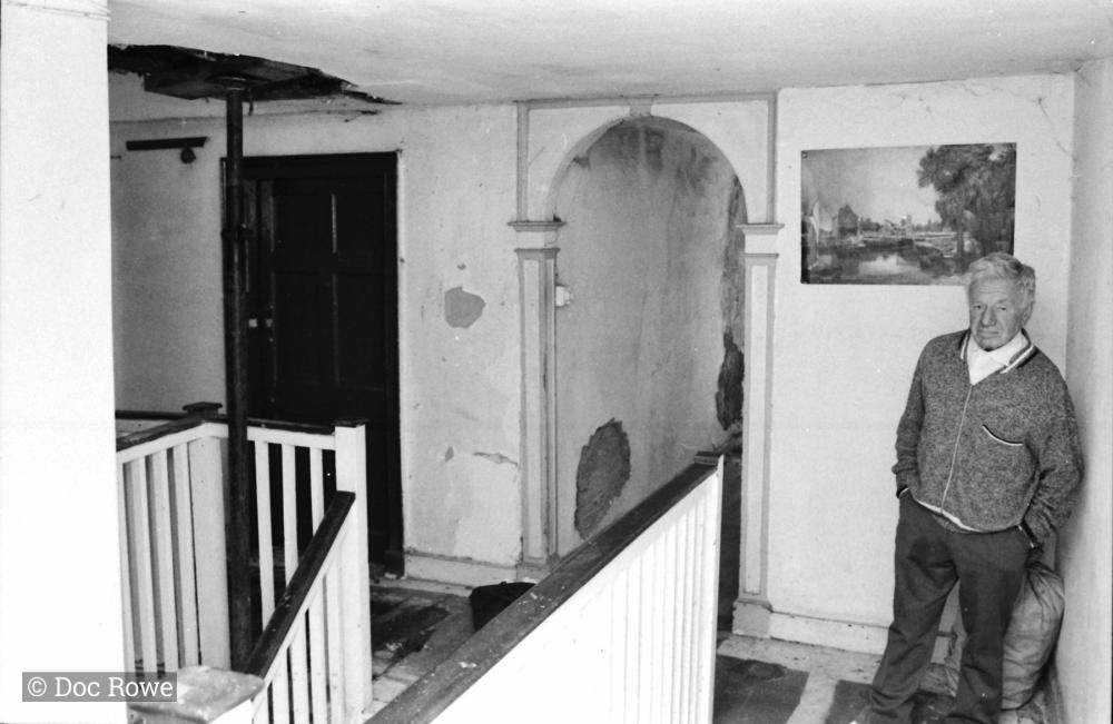 man in stairwell