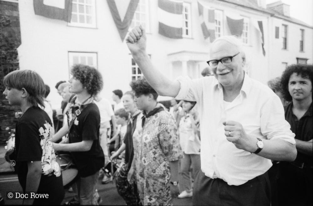 people dancing in street 2nd May
