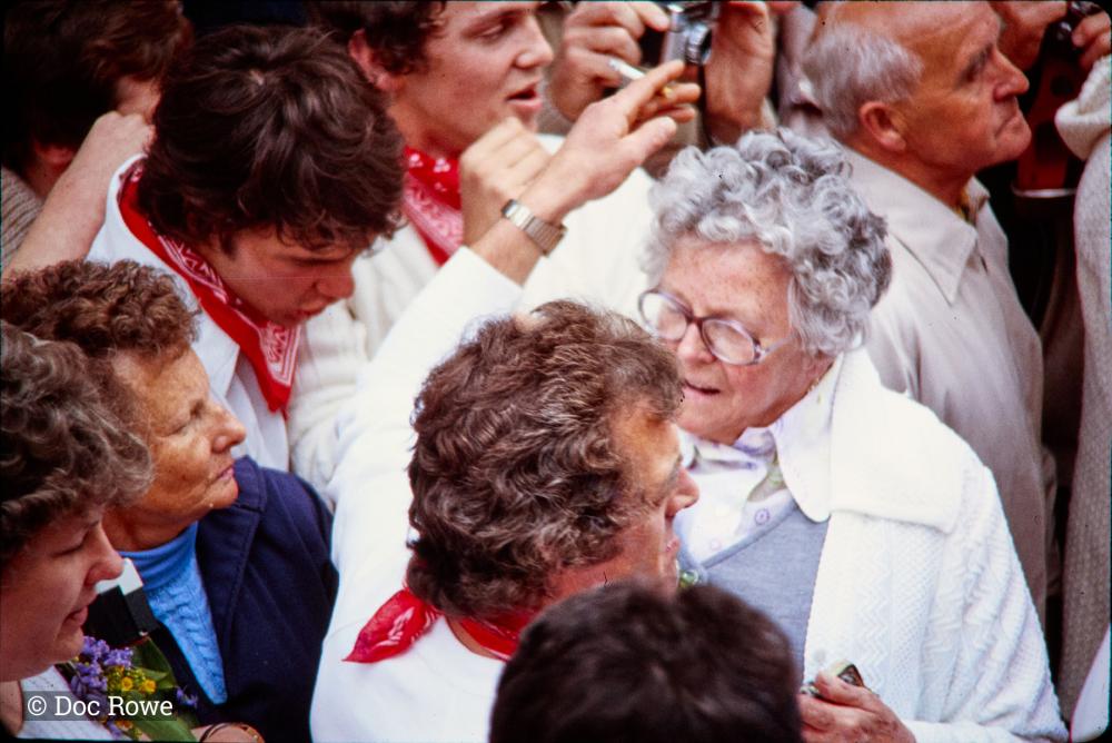 Old Oss people in crowd