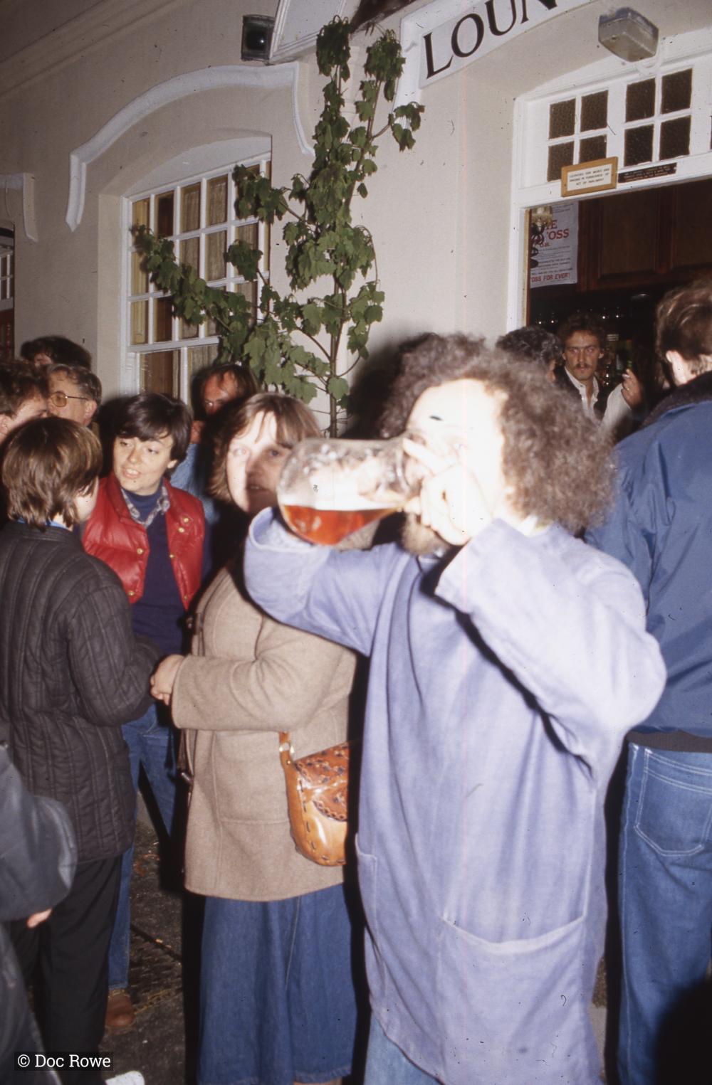 People at The Ship bar