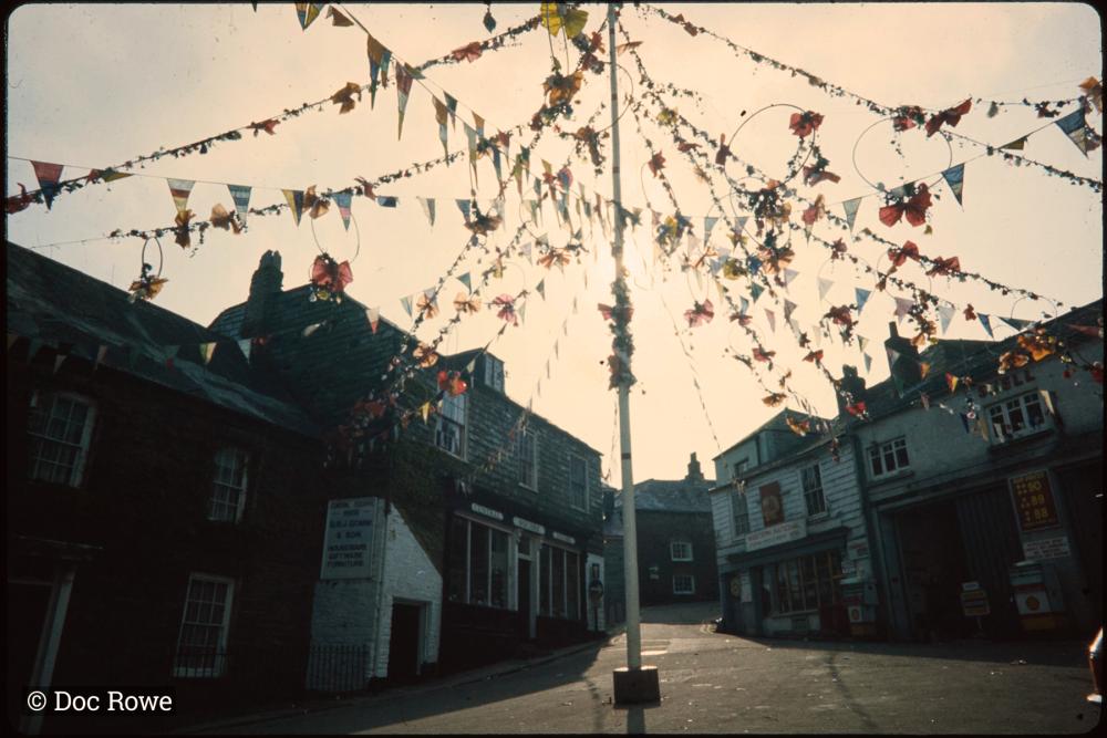 Maypole with blue sky