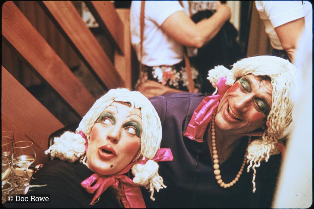 People in fancy dress in pub