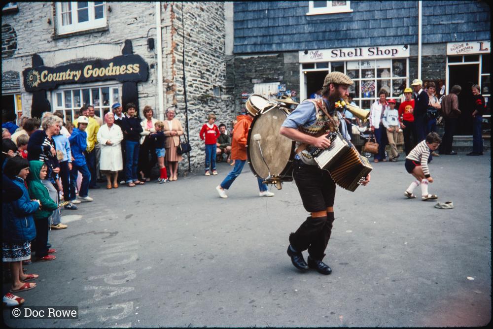 One man band in street